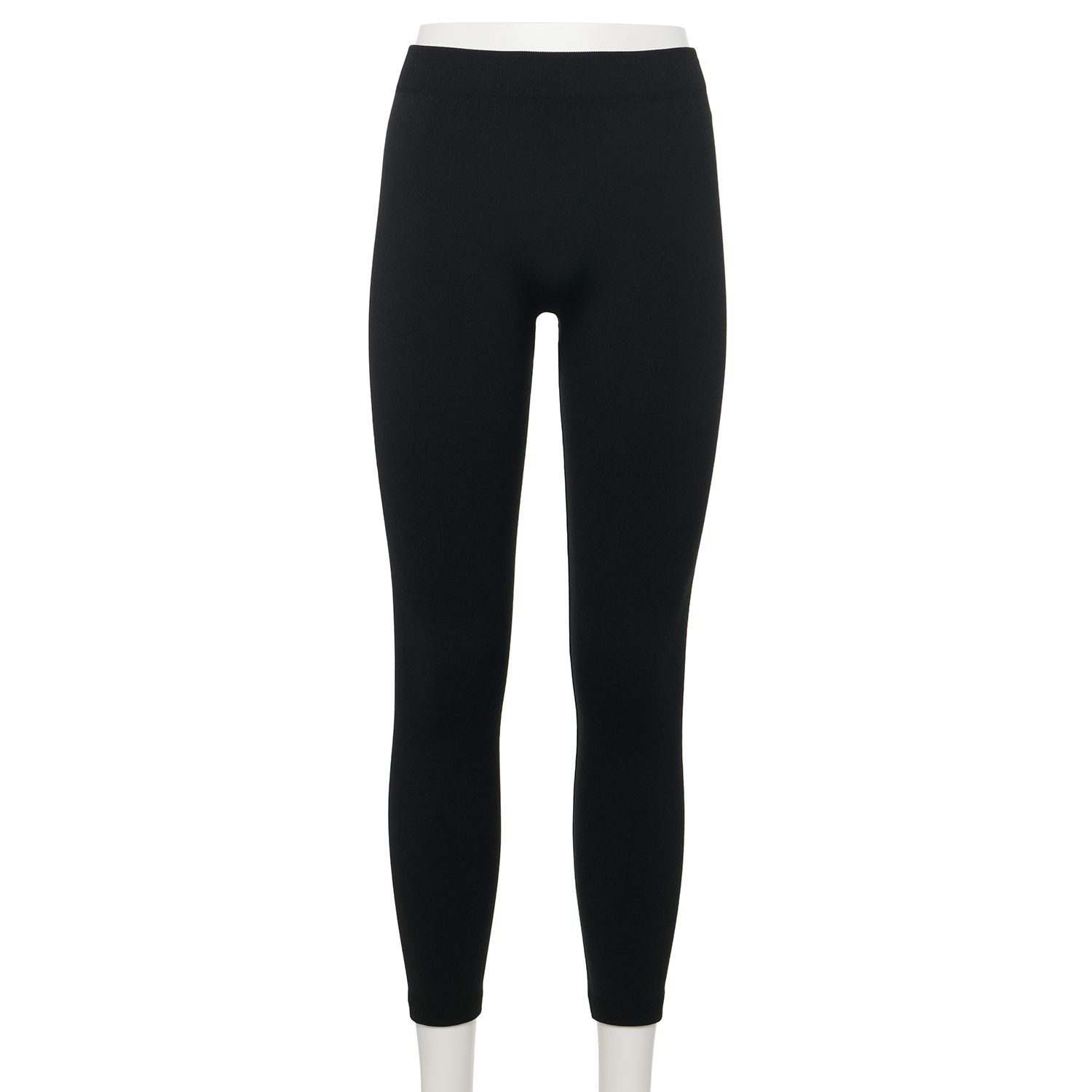 black fleece leggings