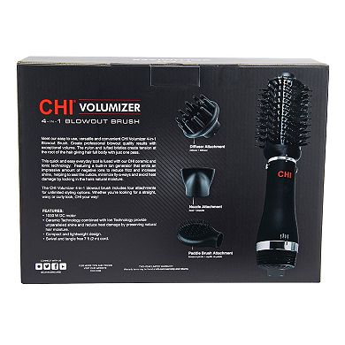 CHI Volumizer 4-in-1 Black Blowout Brush
