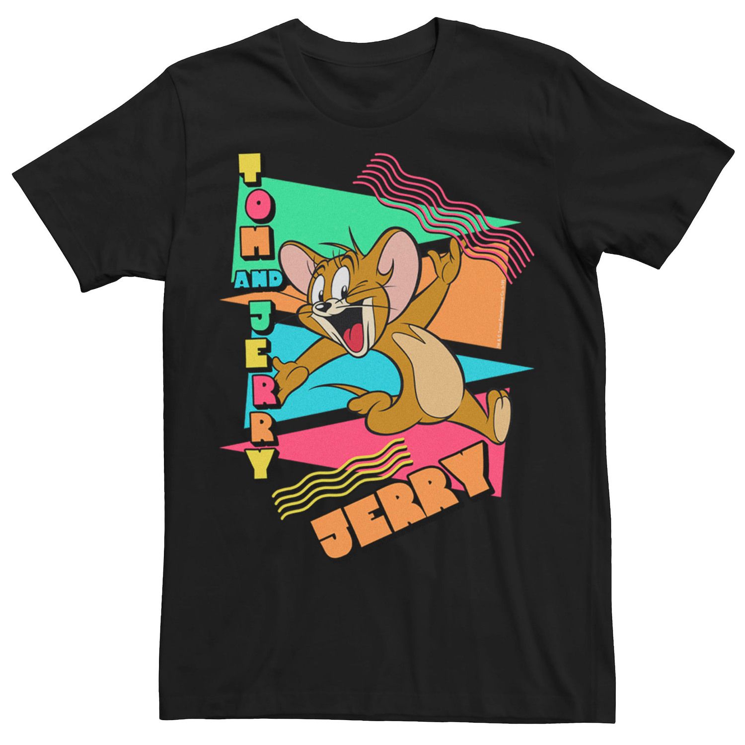 Image for Licensed Character Men's Tom & Jerry Vintage 90S Triangles Tee at Kohl's.