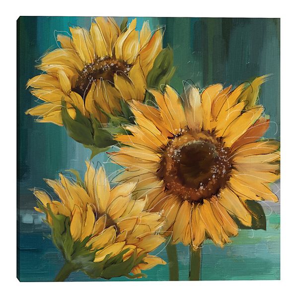 Fine Art Canvas Sunflower I Wall Art