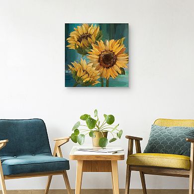 Fine Art Canvas Sunflower I Wall Art