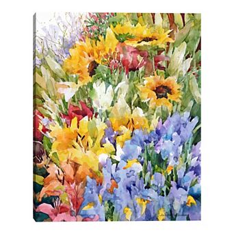 Fine Art Canvas Flower Power Wall Art