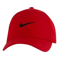 Nike Rise Structured SwooshFlex Futura Cap University Red - White