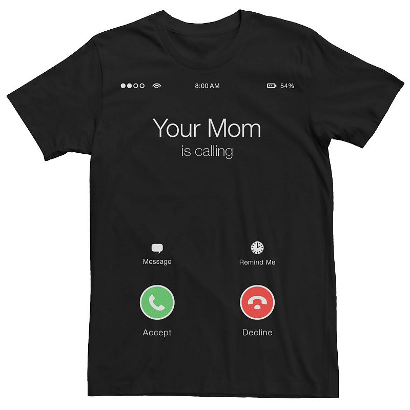 Men's Fifth Sun "Your Mom Is Calling" Phone Screen Tee,