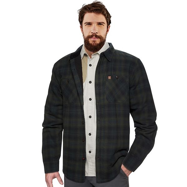 Men's Coleman Sherpa Lined Flannel Shirt Jacket
