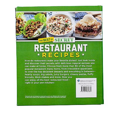 The Best of Secret Restaurant Recipes Book