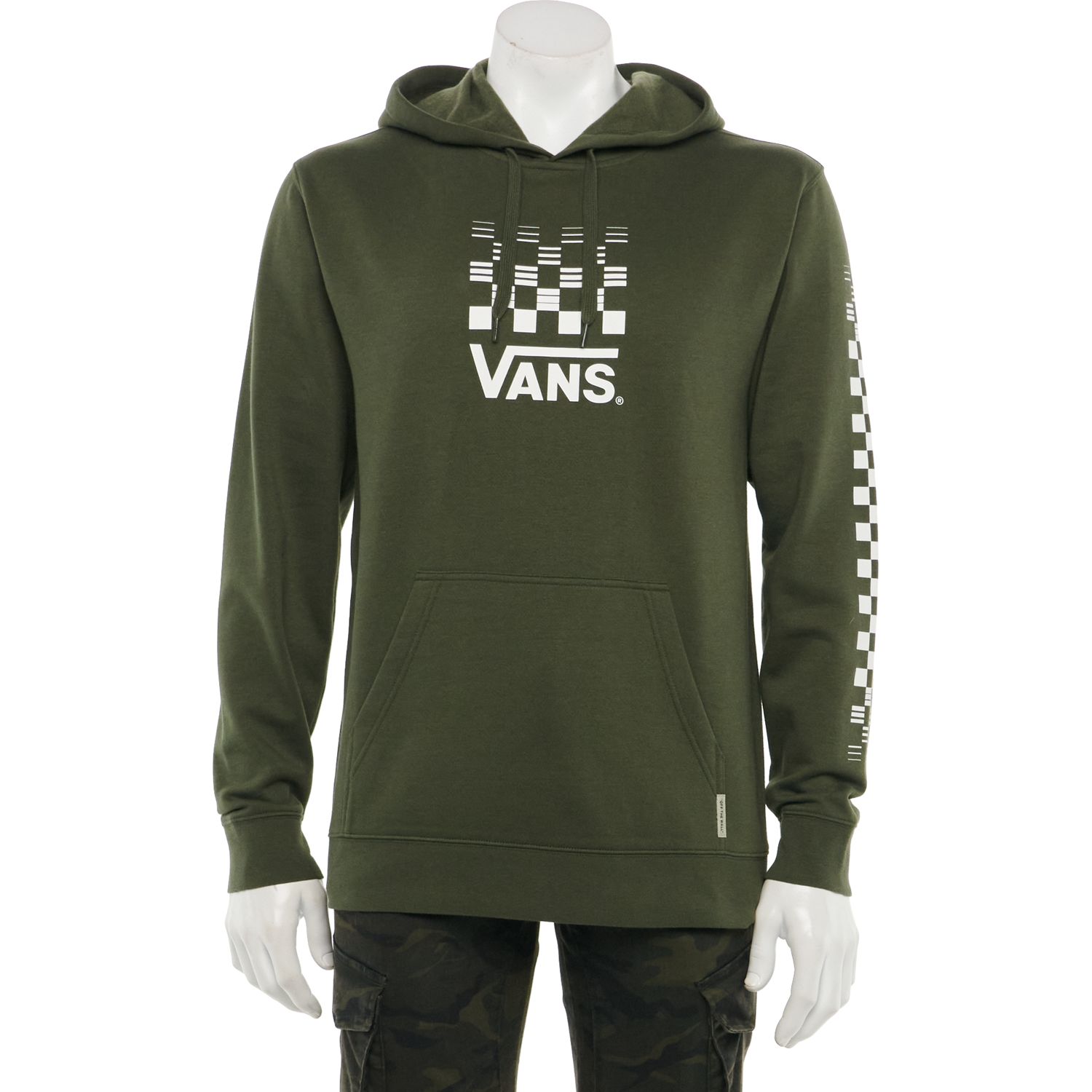 vans checked hoodie