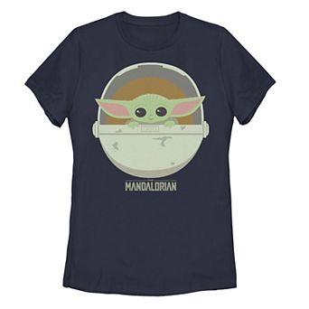 Juniors' Star Wars: The Mandalorian The Child Bassinet Graphic Tee