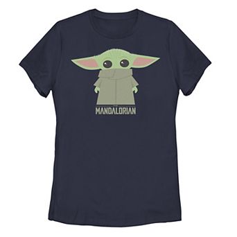 Juniors' Star Wars: The Mandalorian The Child Hidden Face Graphic Tee