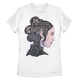 Juniors' Star Wars Rey "The Future Of The Galaxy Is Female" Muscle Tee