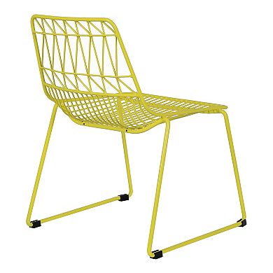 Acessentials Kids Geometric Wire Chairs 2-Piece Set