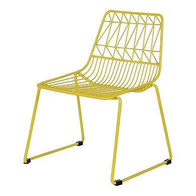 Acessentials Kids Geometric Wire Chairs 2-Piece Set