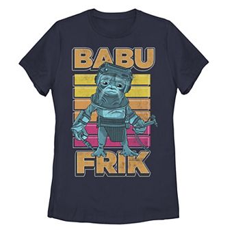 Juniors' Star Wars: The Rise Of Skywalker Babu Frik Pop Art Portrait Tee