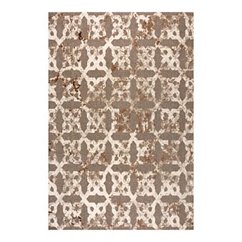 Art Carpet Amenia Beige Square Trellis Rug