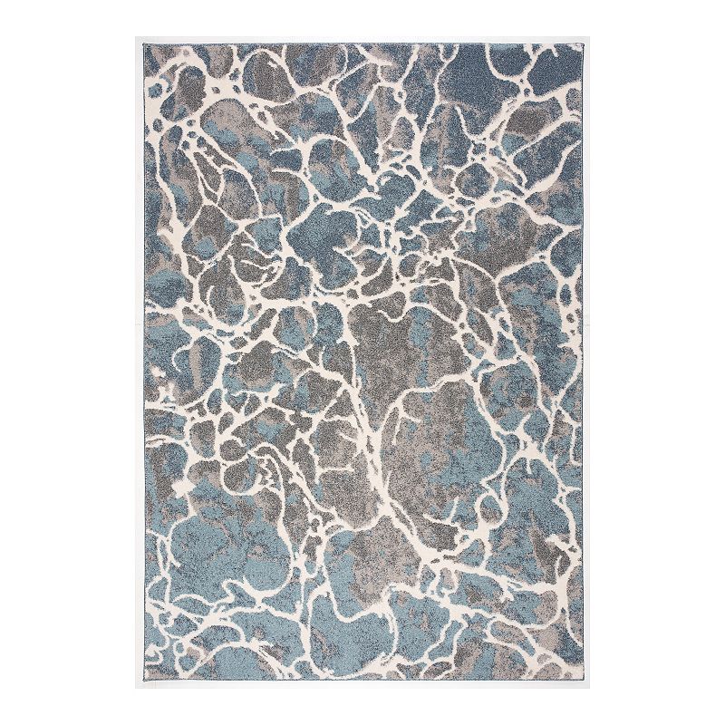 Art Carpet Amenia Abstract Stone Rug, Blue, 8X10 Ft