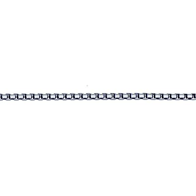 Men's LYNX Purple Stainless Steel Round Box Chain Necklace