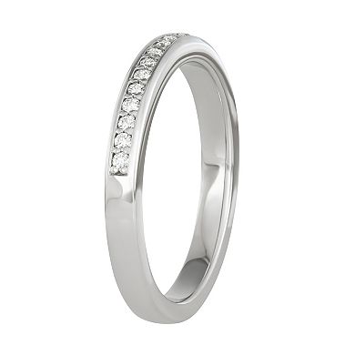 Charles & Colvard 14k White Gold 1/5 Carat T.W. Lab-Created Moissanite Band