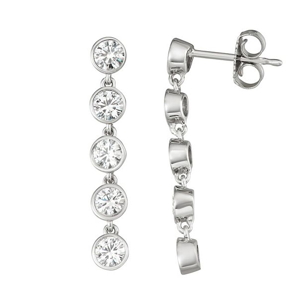 Charles and colvard hot sale moissanite earrings