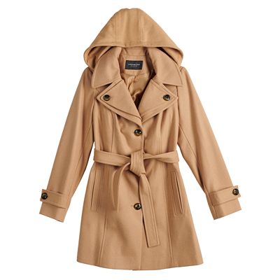 London fog wool trench coat best sale