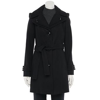 Women's TOWER by London Fog Wool Blend Trench Coat