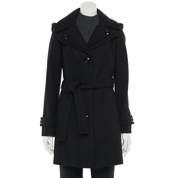 Women s TOWER by London Fog Wool Blend Trench Coat