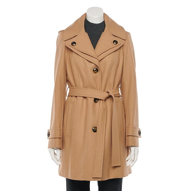 Women's TOWER by London Fog Wool Blend Trench Coat