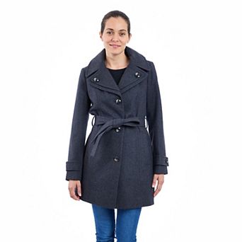 Women's TOWER by London Fog Wool Blend Trench Coat