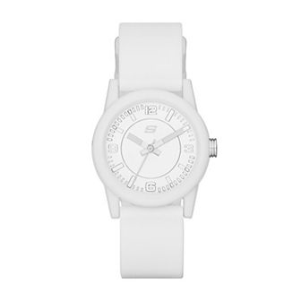 Skechers® Women's Rosencrans Mini White Silicone Watch