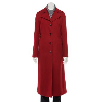 Women's TOWER by London Fog Long Wool-Blend Coat