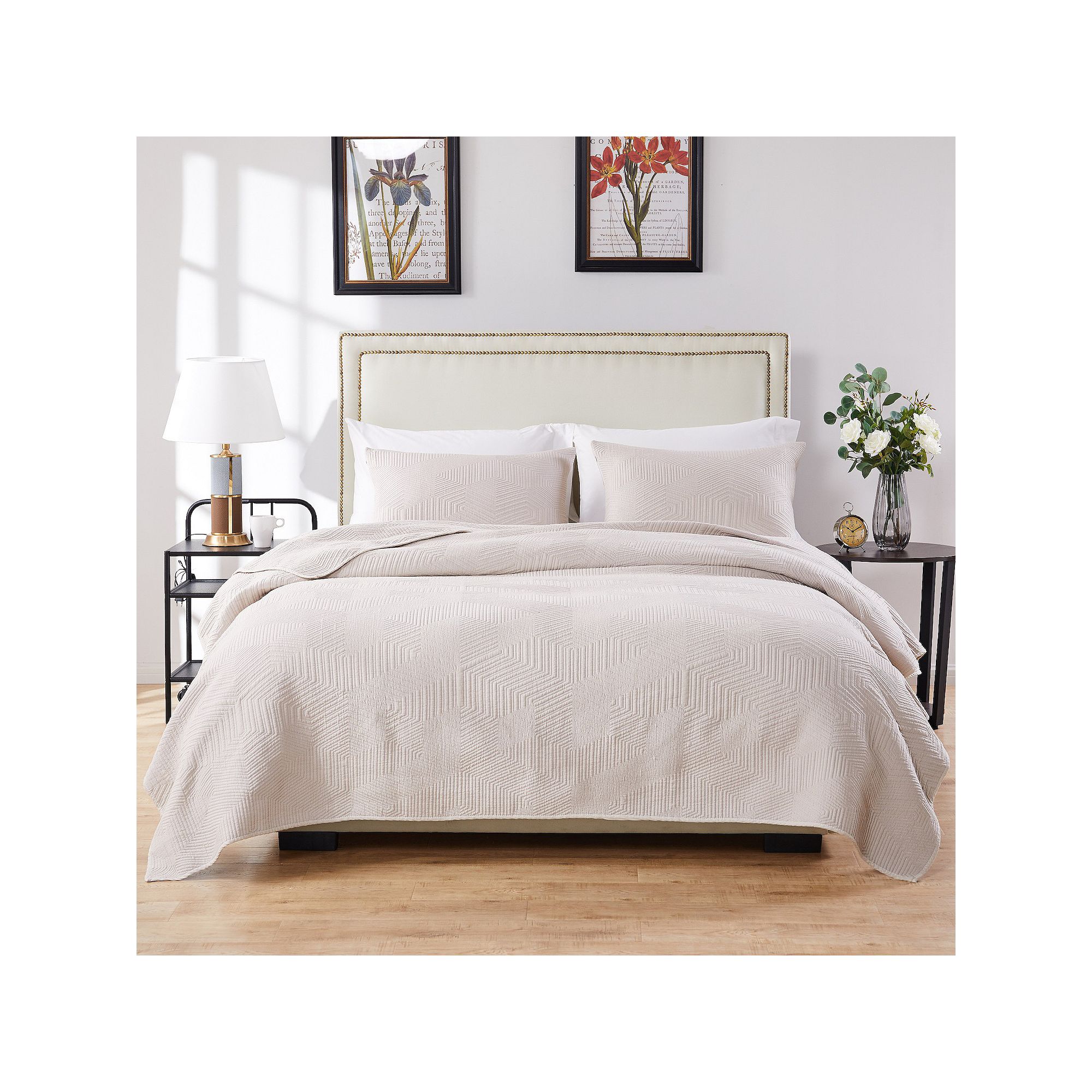 Barefoot Bungalow Parker Quilt Set, Linen
