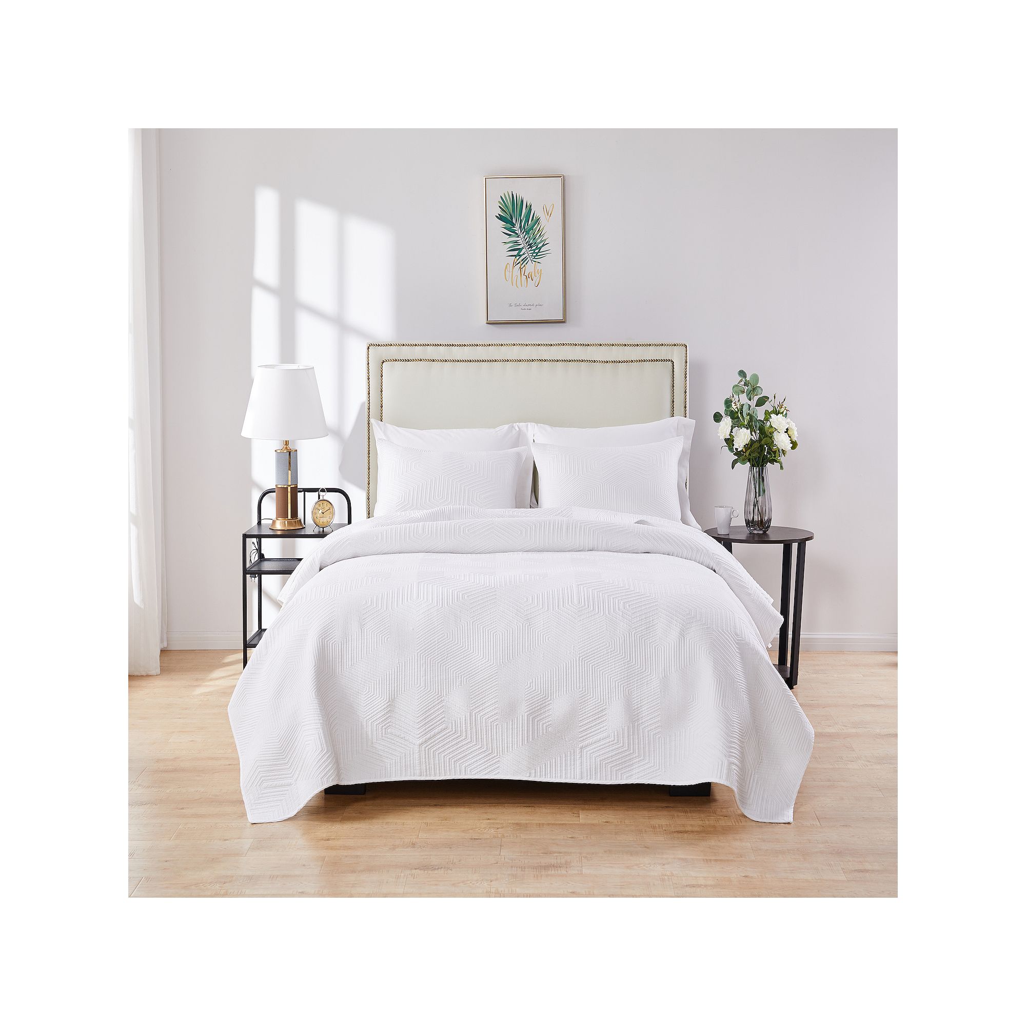 Barefoot Bungalow Parker Quilt Set, White
