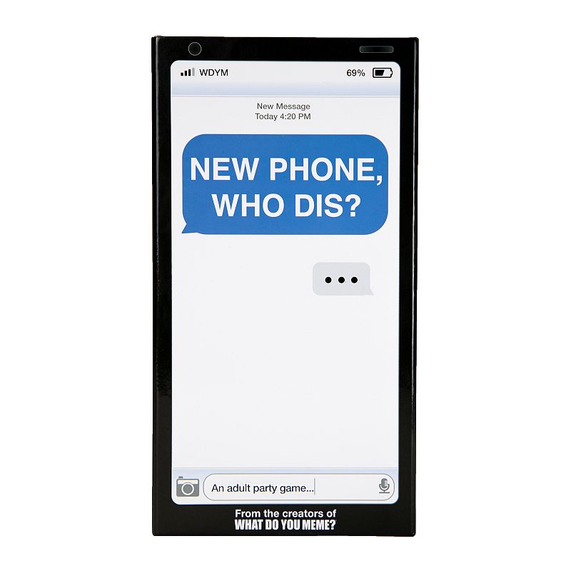 New Phone, Who Dis? Adult Party Game by What Do You Meme?, Multicolor