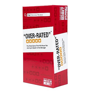 Over-Rated Adult Party Game by What Do You Meme?