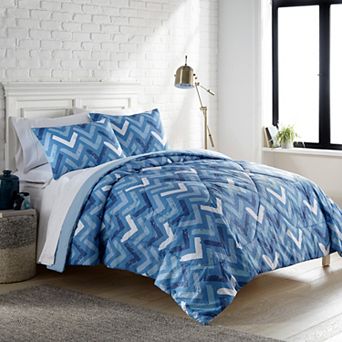 Shavel Home Seersucker Comforter Set with Shams