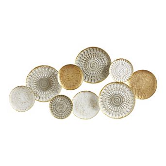 Madison Park Legion Geometric Discs Metal Wall Decor