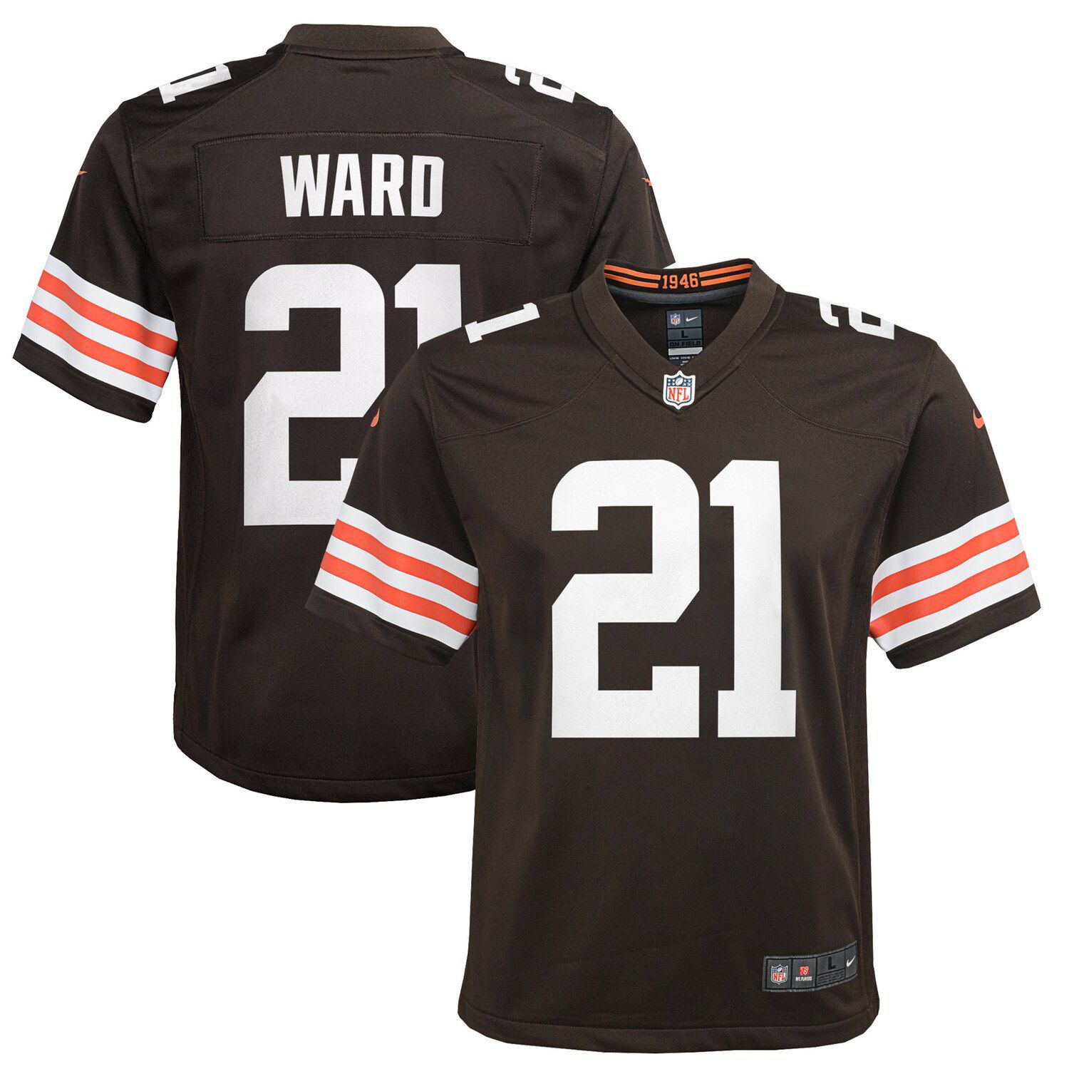 denzel ward browns jersey