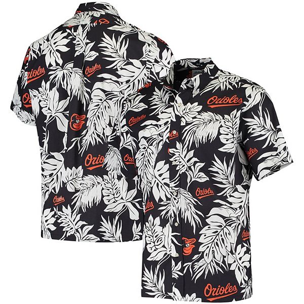 Men's Reyn Spooner Black Baltimore Orioles Aloha Button-Down Shirt