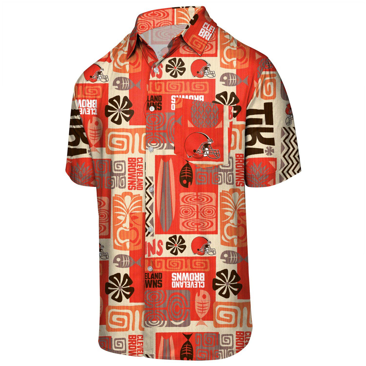cleveland browns button down shirt