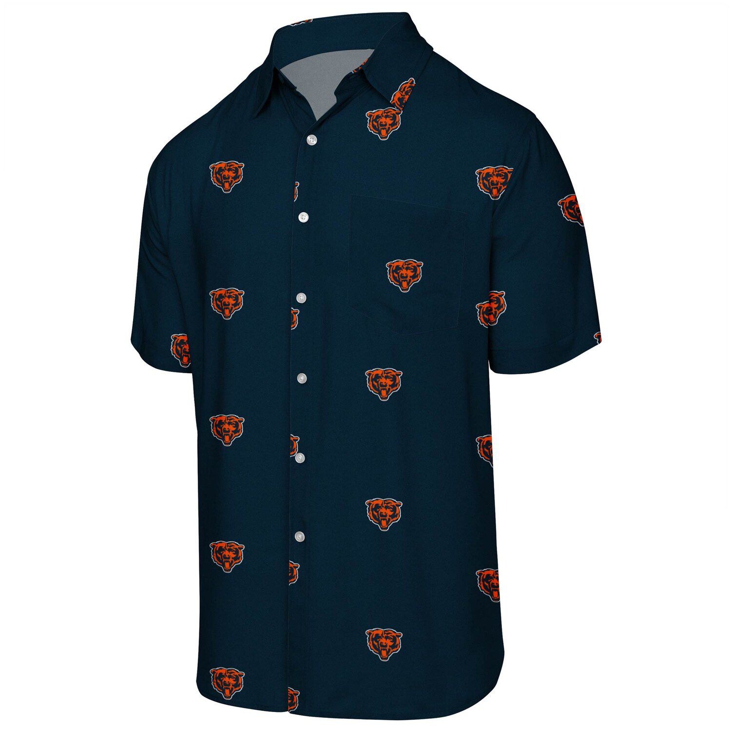 chicago bears button up shirt