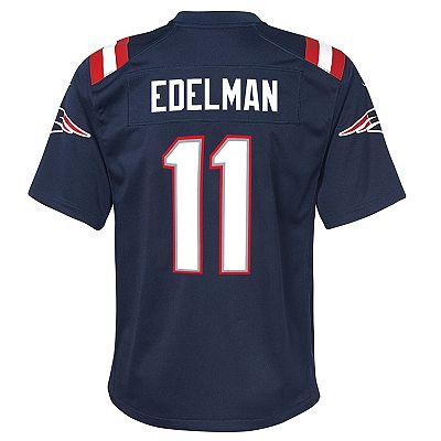 Youth Nike Julian Edelman Navy New England Patriots Game Jersey