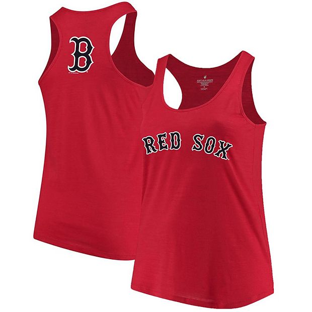 Women's Soft as a Grape Red Boston Red Sox Plus Size Swing for