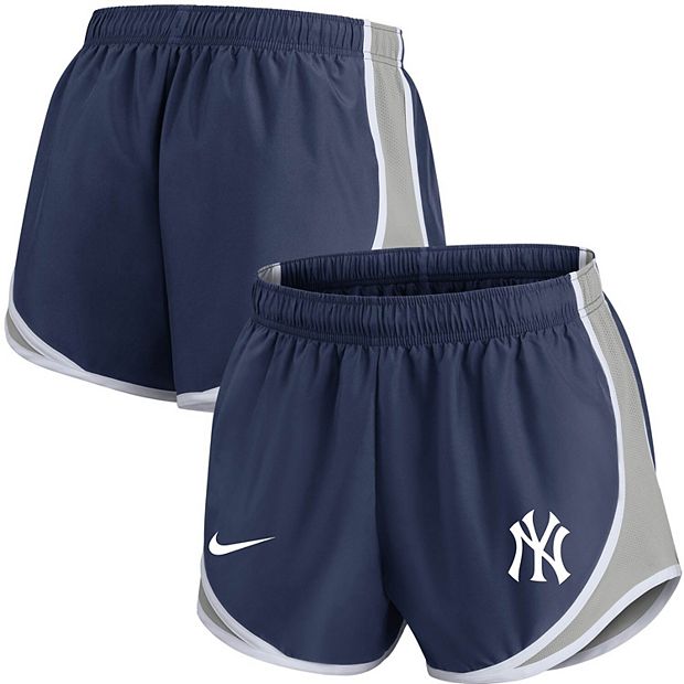 Women's Nike Navy New York Yankees Team Logo Tempo Performance Shorts