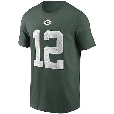Men's Nike Aaron Rodgers Green Green Bay Packers Name & Number T-Shirt