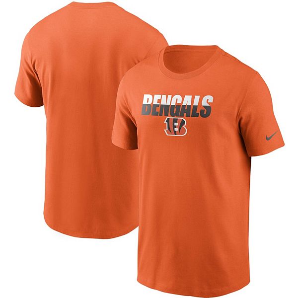 Men's Nike Orange Cincinnati Bengals Split T-Shirt