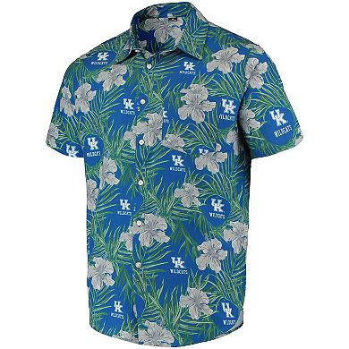 Men's Royal Kentucky Wildcats Floral Button-Up Shirt