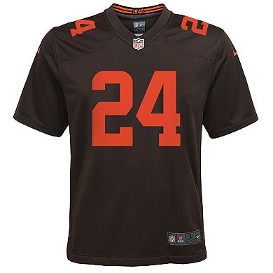 NFL Team Apparel Boys' 4-7 Replica Cleveland Browns Nick Chubb #24 Brown  Jersey