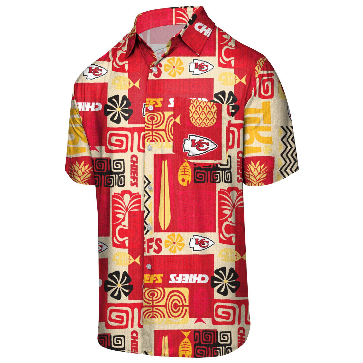 kc chiefs button down shirt