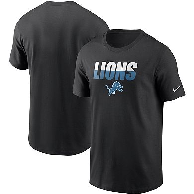Men's Nike Black Detroit Lions Split T-Shirt