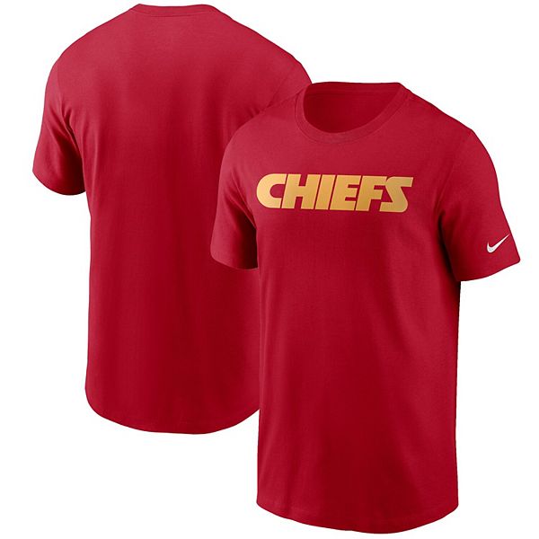 Nike Dri Fit Men's Kansas City Chiefs Large Yellow Short Sleeve NFL T-Shirt