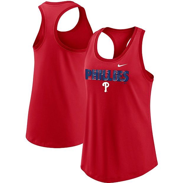 Women's Red Philadelphia Phillies Plus Size Racerback Tank Top